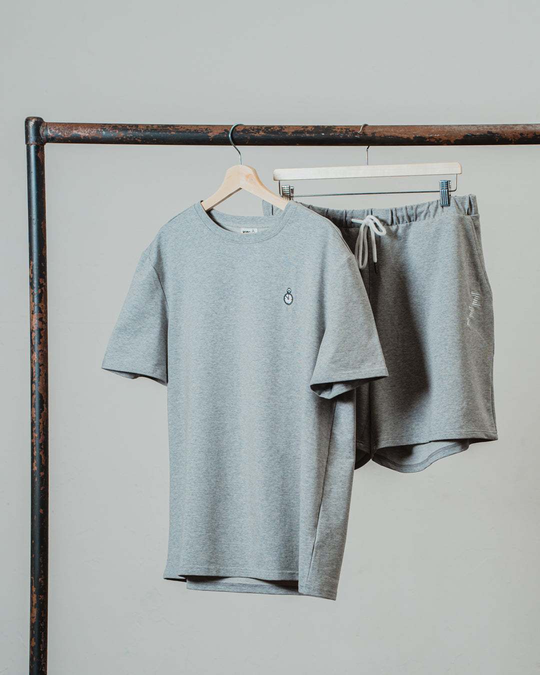 Cloud Grey Short Set Sleepwear