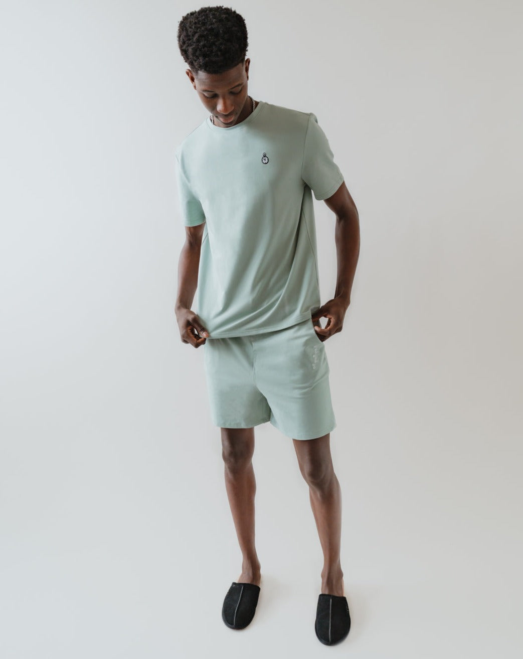 Seafoam Green Short Set Sleepwear